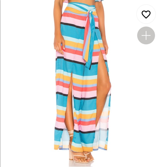 Lovers + Friends Chela Pant in April Stripe NWT - Picture 2 of 4
